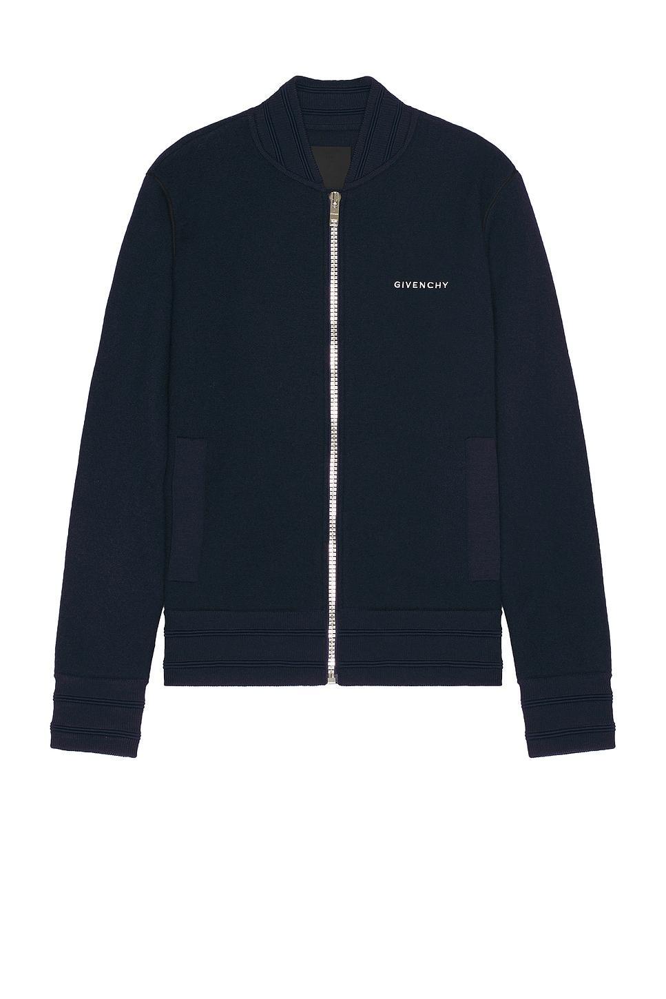 Givenchy Knitted Varsity Jacket Blue. (also in M, XL/1X). Product Image