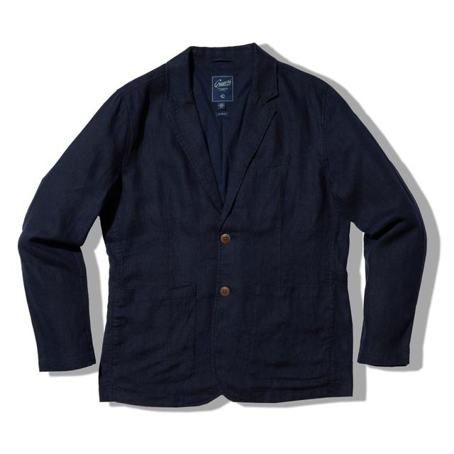 Bal Harbour 2 Button Linen Blazer - Navy Product Image