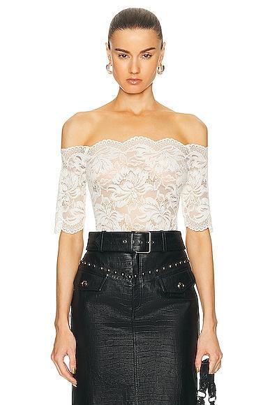 RABANNE Stretch Lace Top Product Image