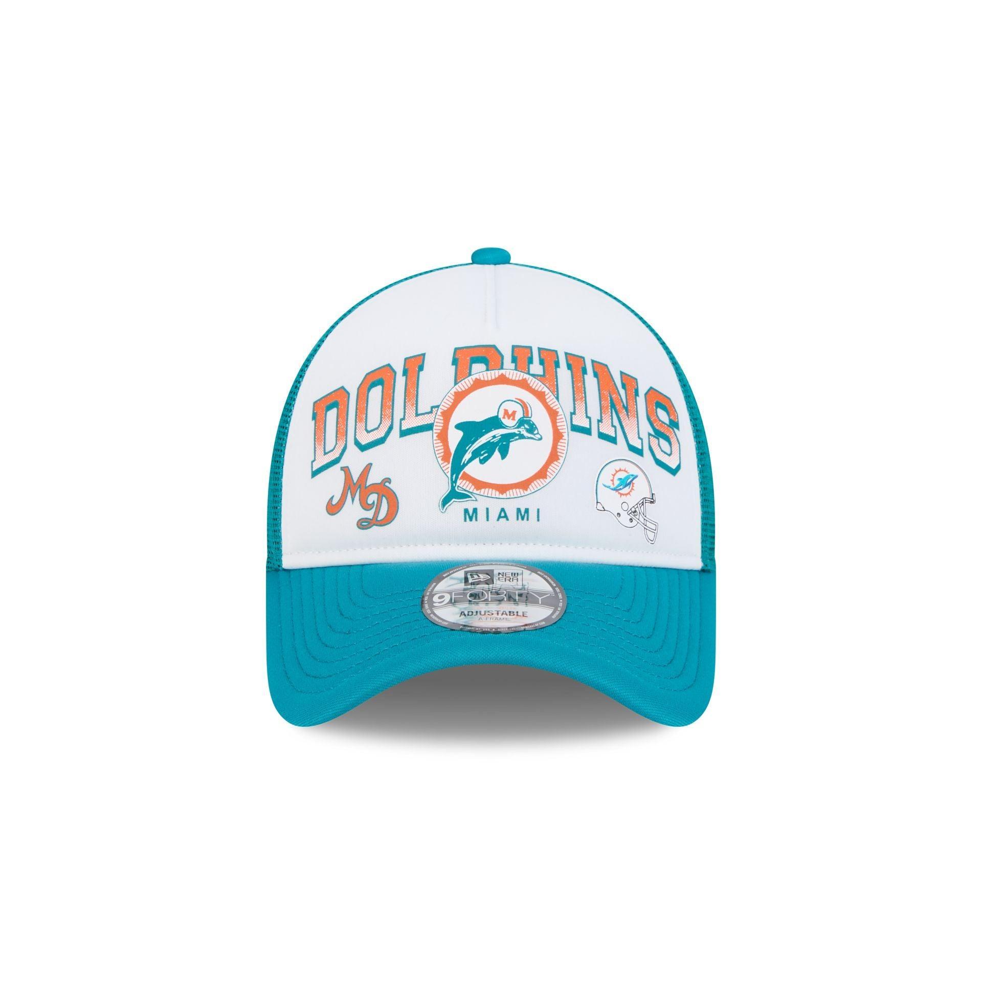 Miami Dolphins Sport Classics 9FORTY A-Frame Trucker Hat Male Product Image