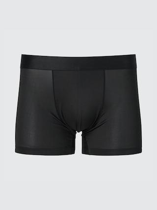 Mens Airism Low-Rise Boxer Briefs with Deodorizing Black Medium UNIQLO US Product Image