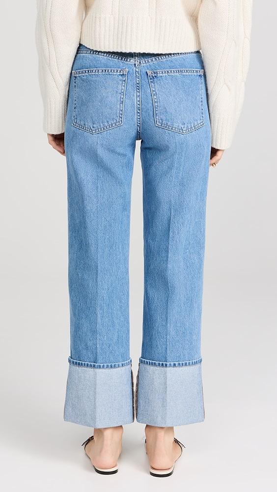 Veronica Beard Jean Dylan High Rise Straight Leg Jeans | Shopbop Product Image