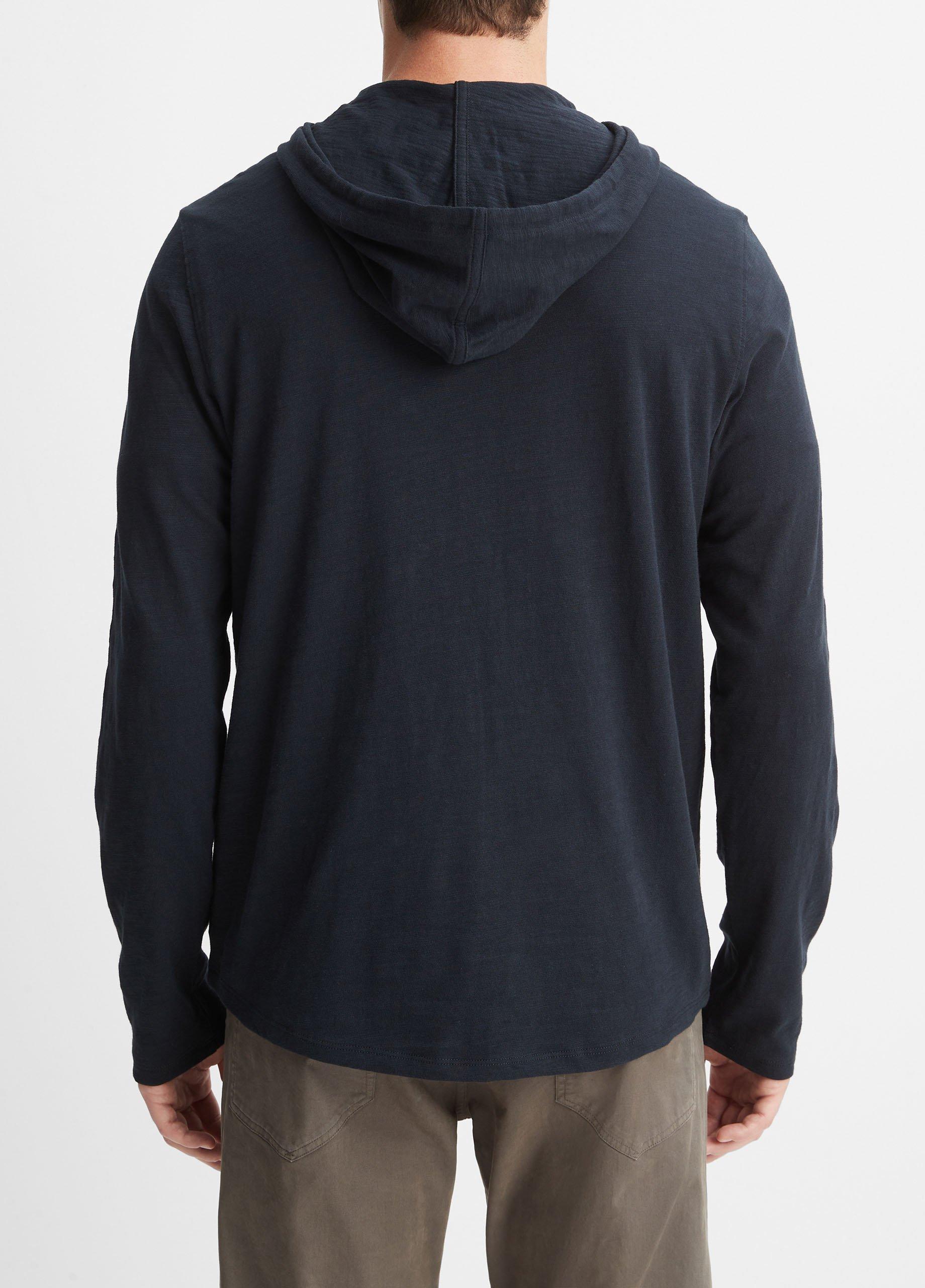 Textured Cotton Hoodie Product Image