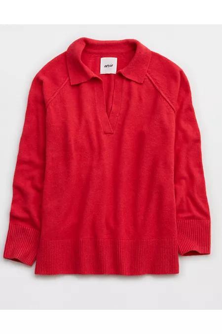 Aerie unREAL Polo Sweater Women's Product Image