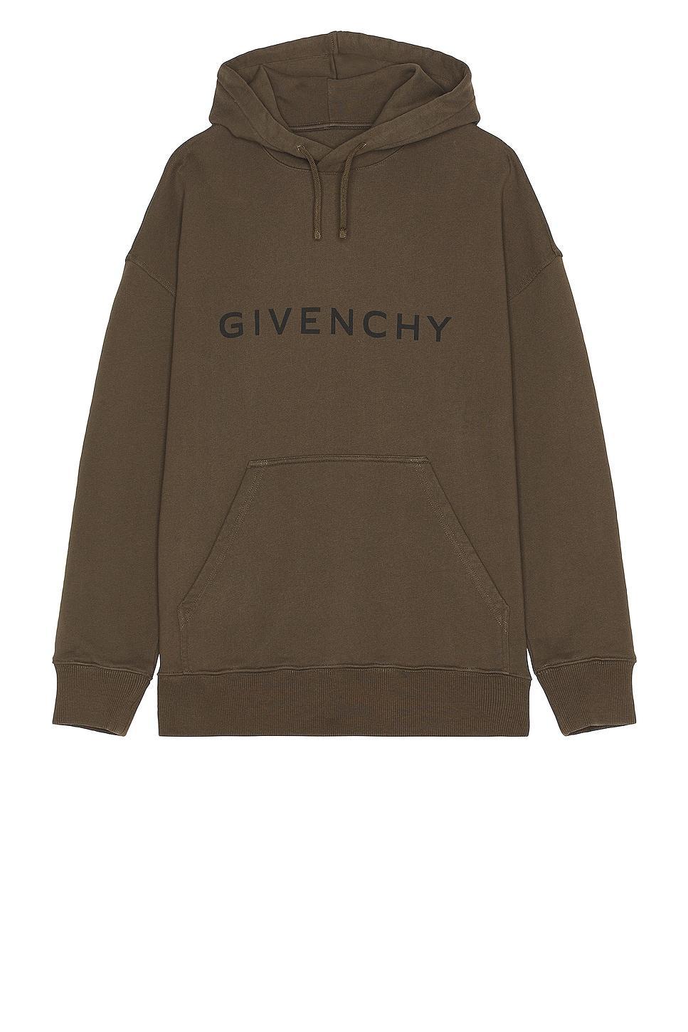 Givenchy Slim Fit Hoodie in Khaki - Brown. Size L (also in M). Product Image