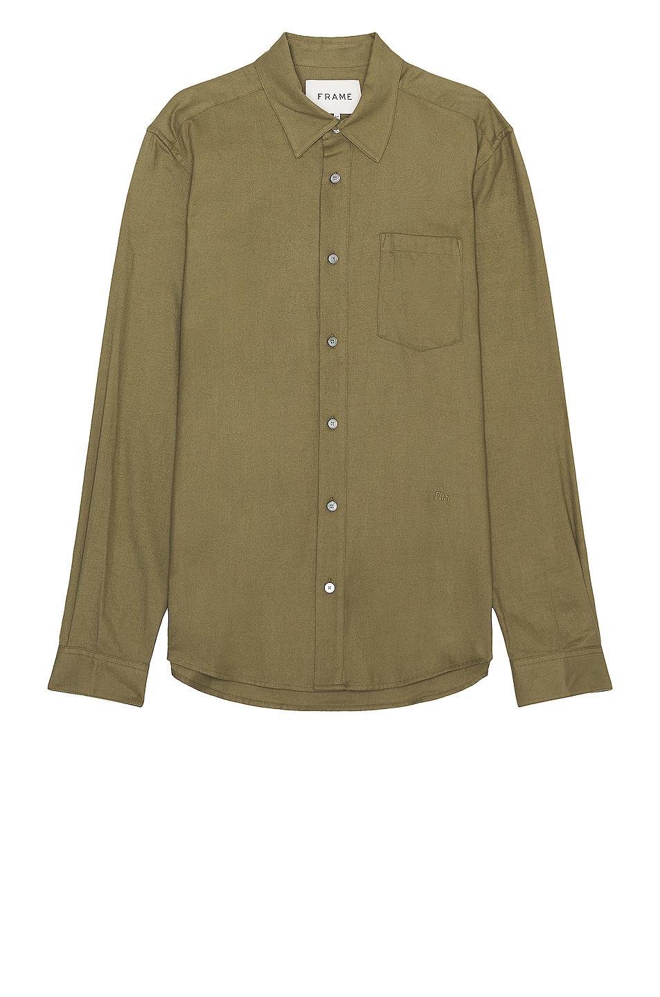 FRAME Brushed Cotton Blend Button-Up Shirt Product Image