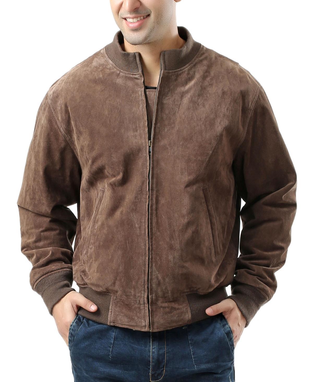 Landing Leathers Men Wwii Suede Leather Tanker Jacket - Tall Product Image