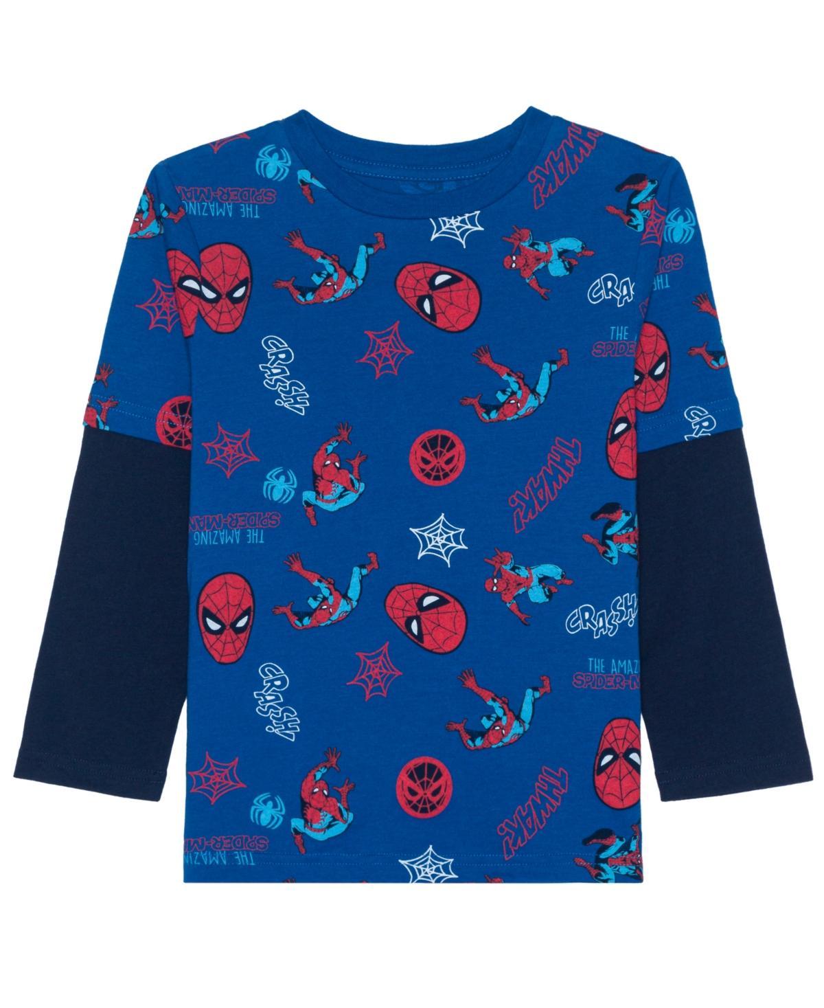 Spider-Man Toddler and Little Boys Long Sleeve Graphic T-shirt Product Image