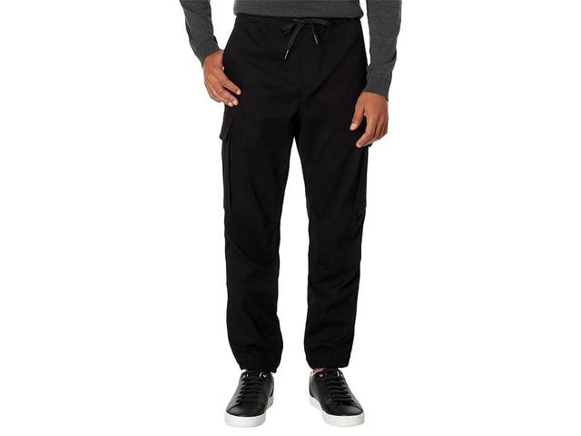 Armani Exchange Structured Cotton Trousers Men's Clothing Product Image