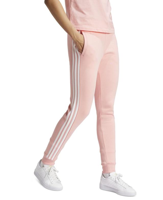 Womens adidas Sportswear Essentials 3-Stripes Fleece Pants Product Image