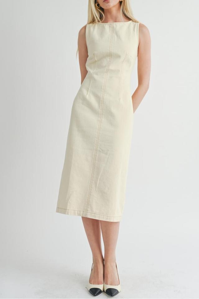 FITTED MIDI DRESS Product Image