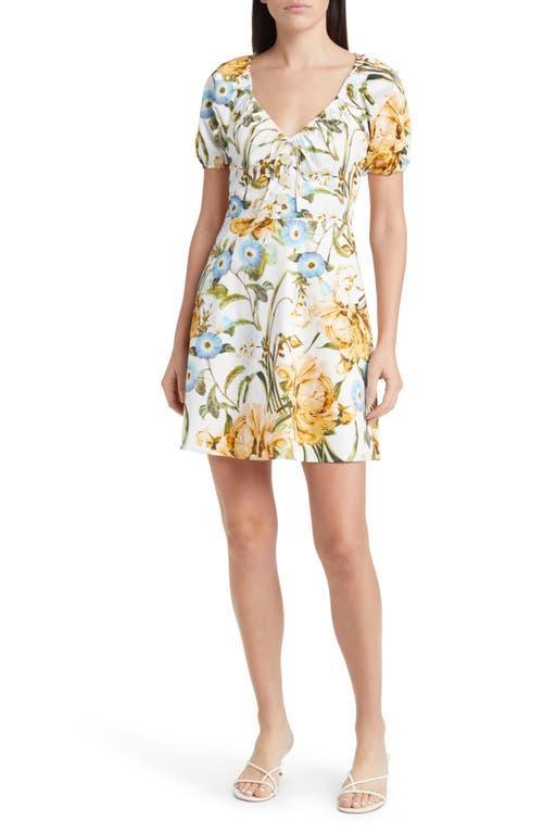 Favorite Daughter The Beloved Floral Stretch Cotton Minidress Product Image