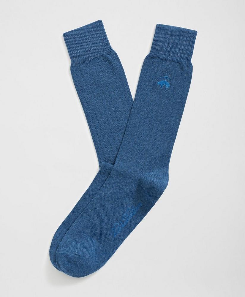 Cotton Blend Ribbed Socks Product Image