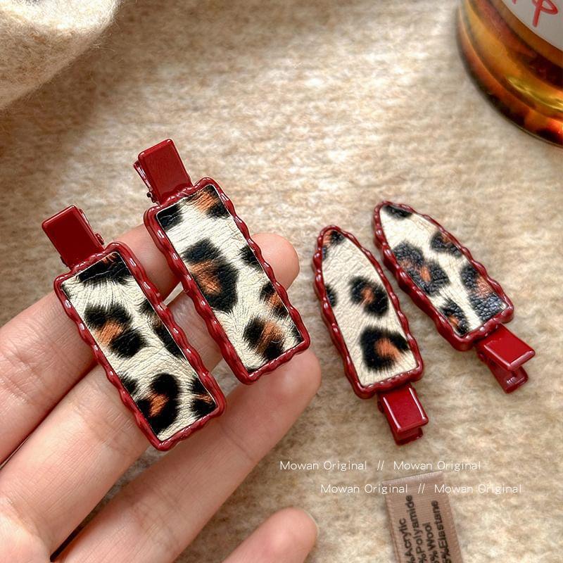 Set: Leopard Print Hair Clip Product Image