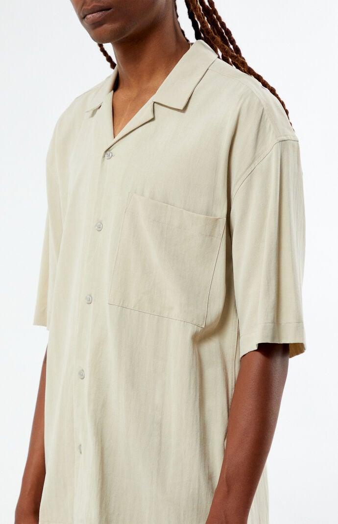 Men's Suede Tencel Camp Shirt Product Image