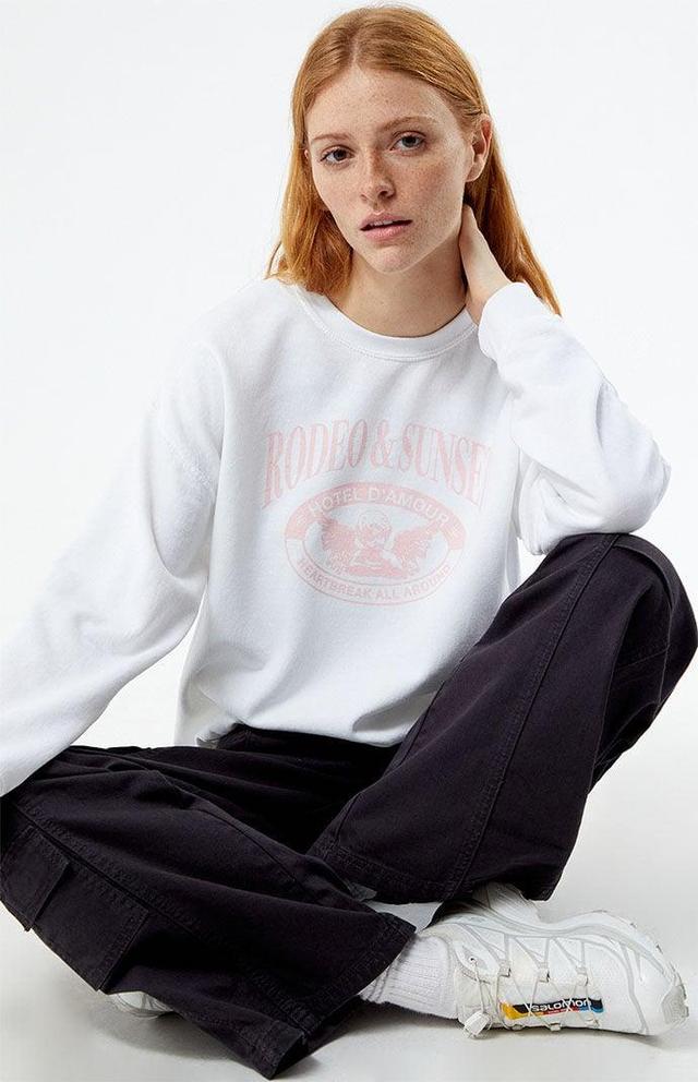 Women's Rodeo & Sunset Hotel Crew Neck Sweatshirt Product Image