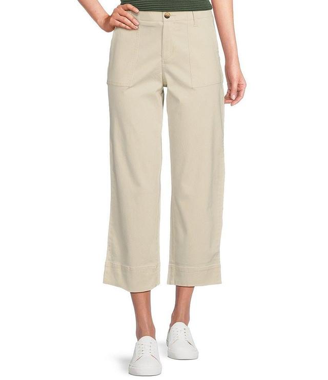 Tommy Bahama Boracay Stretch Sateen Cropped Wide Leg Pocketed Field Pants Product Image