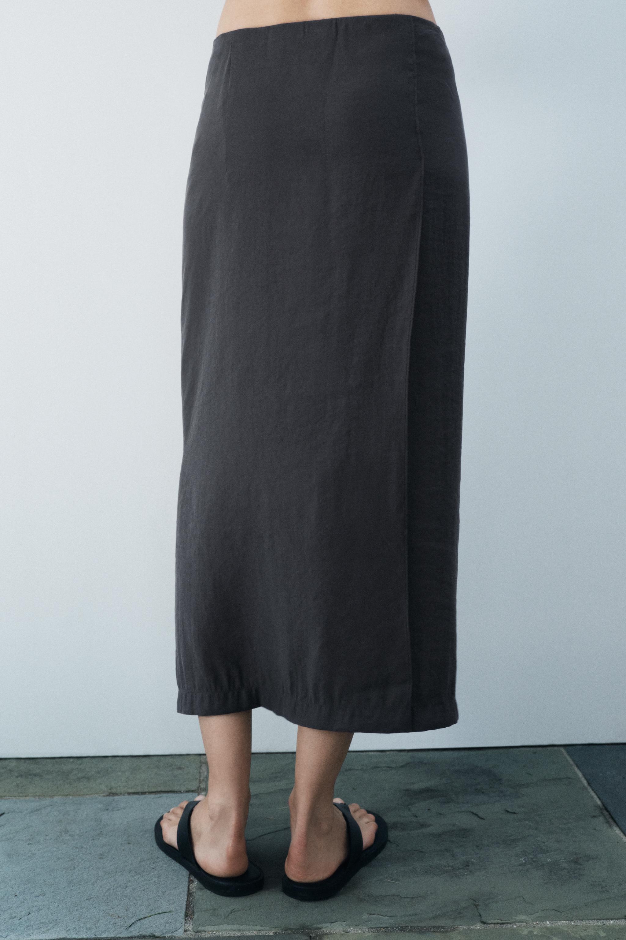 FLOWY TIED SKIRT ZW COLLECTION Product Image