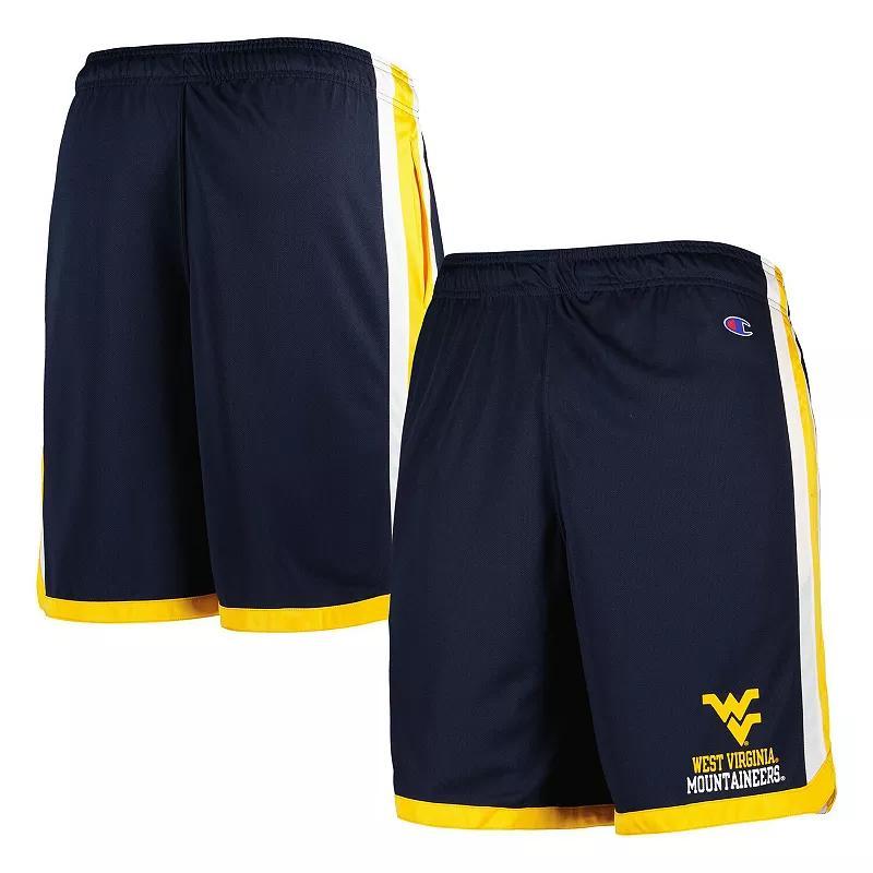 Mens Champion West Virginia Mountaineers Basketball Shorts Blue Product Image