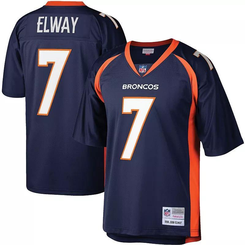 Mens Mitchell & Ness John Elway Denver Broncos Legacy Replica Jersey Blue Product Image