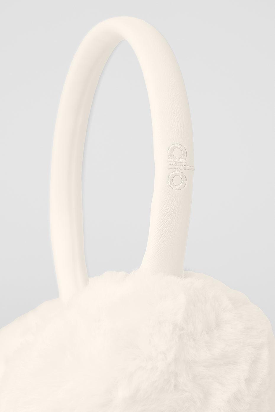 Faux Fur Ear Muff - Ivory Female Product Image