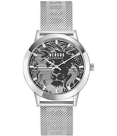 Versus Versace Mens Barbes Domus Stainless Steel Mesh Bracelet Watch 40mm Product Image