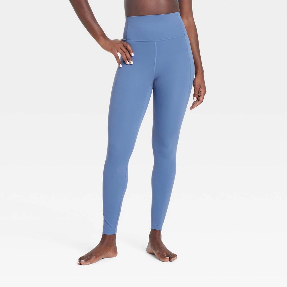 Womens Everyday Soft Ultra High-Rise Pocketed 7/8 Leggings - All In Motion Blue XS Product Image