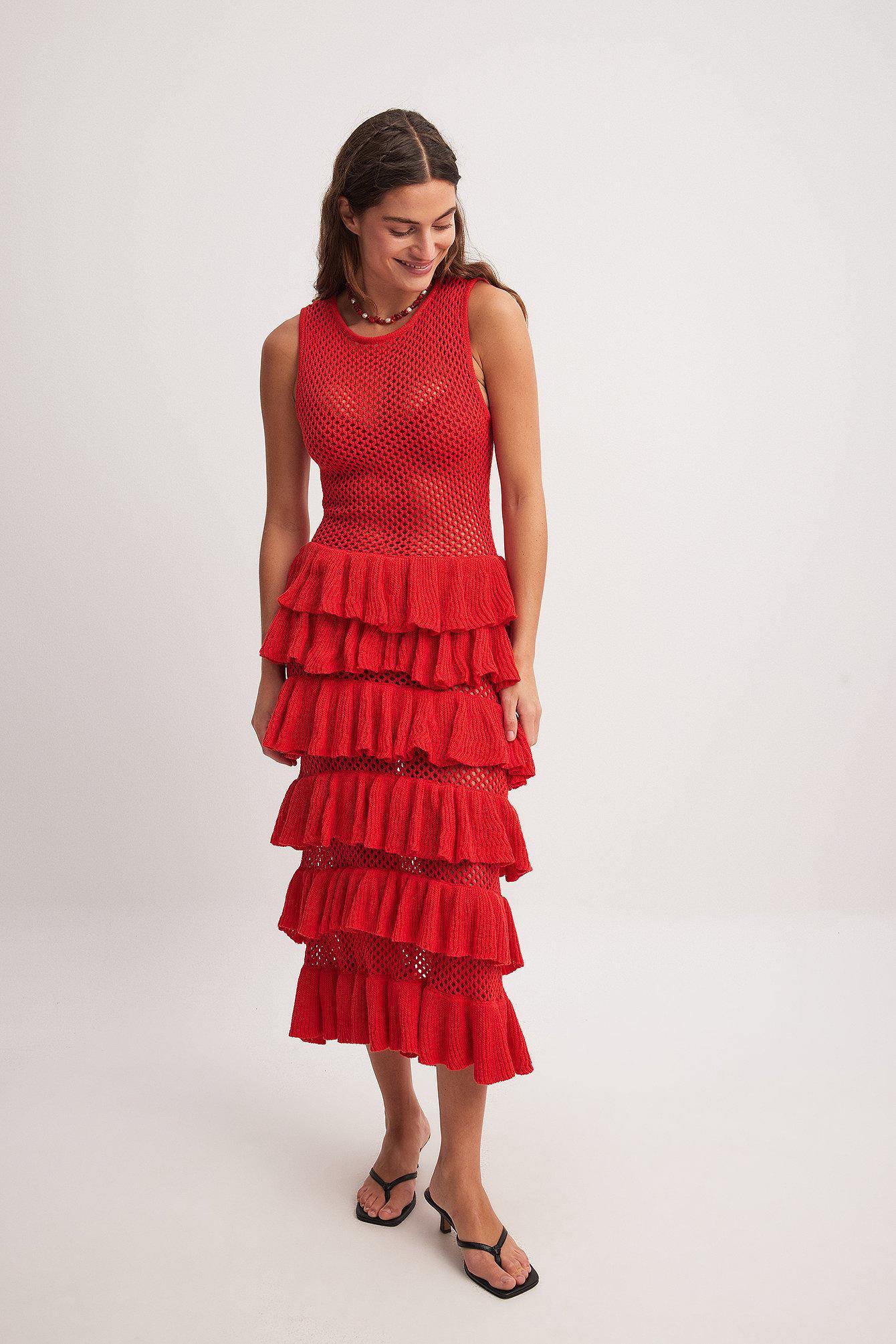 Knitted Frill Dress product image