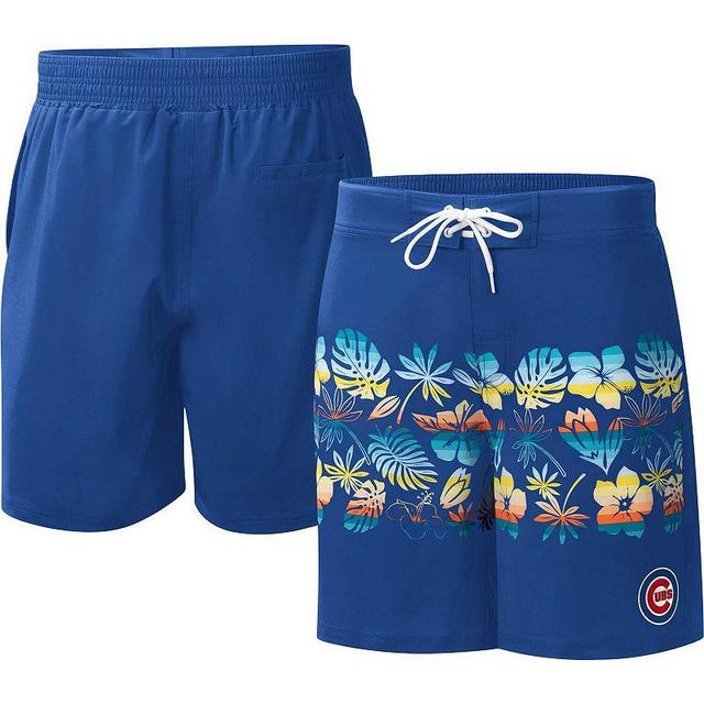 Mens G-III Sports by Carl Banks Royal Chicago Cubs Breeze Volley Swim Shorts Product Image