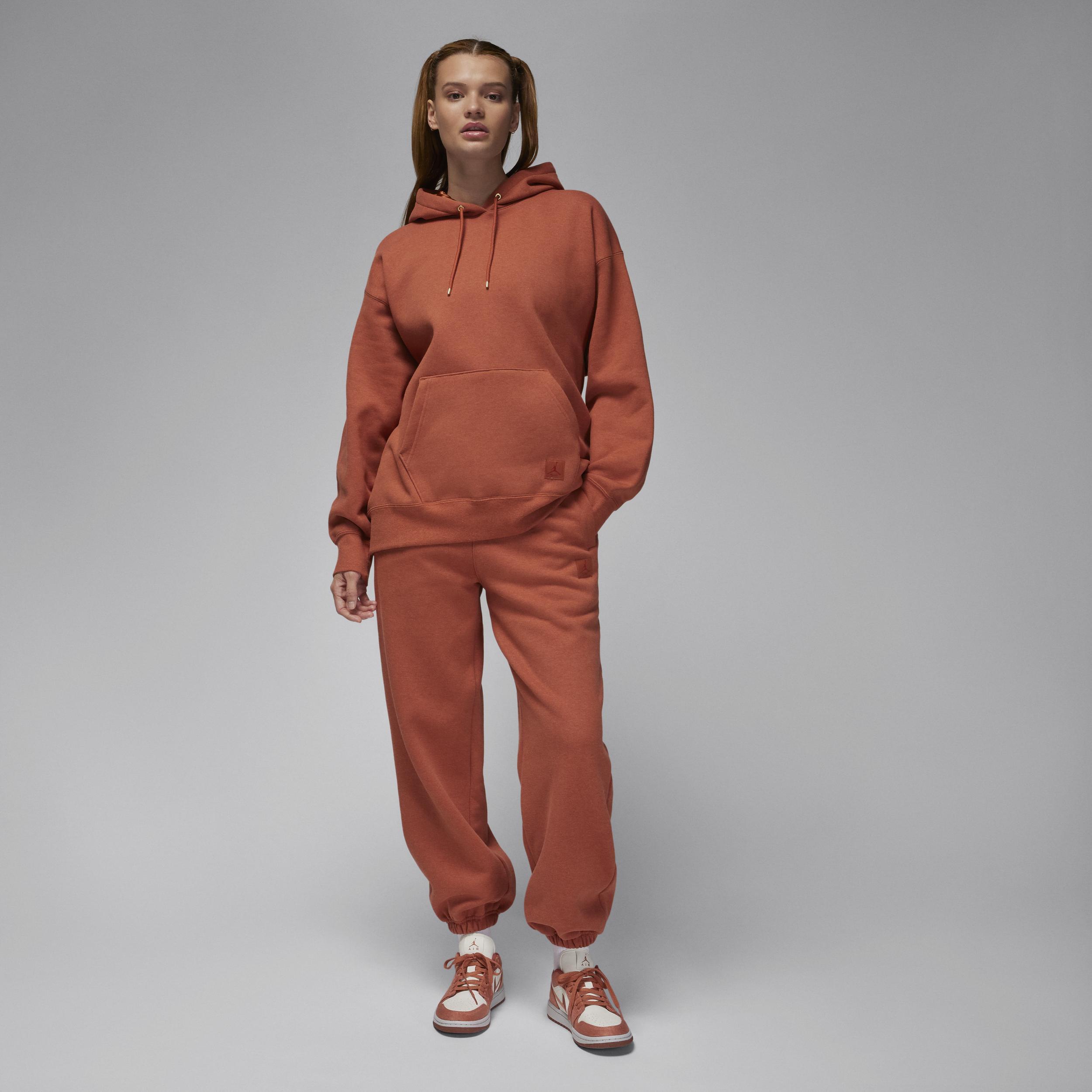 Jordan Womens Flight Fleece Pants - Dusty Peach/Heather Product Image