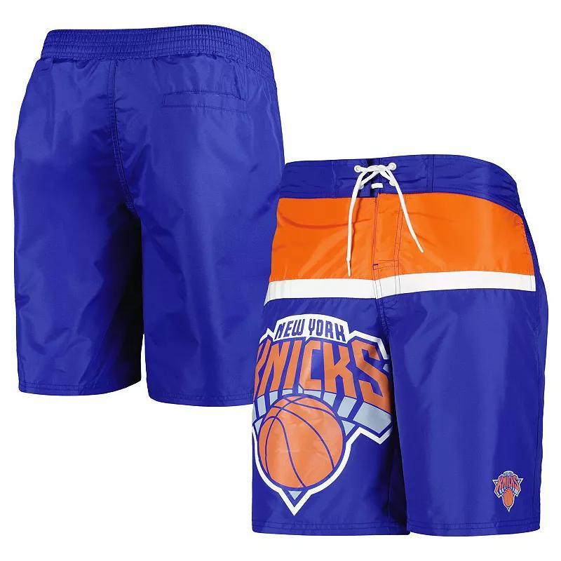 Mens G-iii Sports by Carl Banks Blue New York Knicks Sea Wind Swim Trunks Product Image