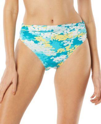 Carmen Marc Valvo Classic Shirred Waist Bikini Bottom Product Image