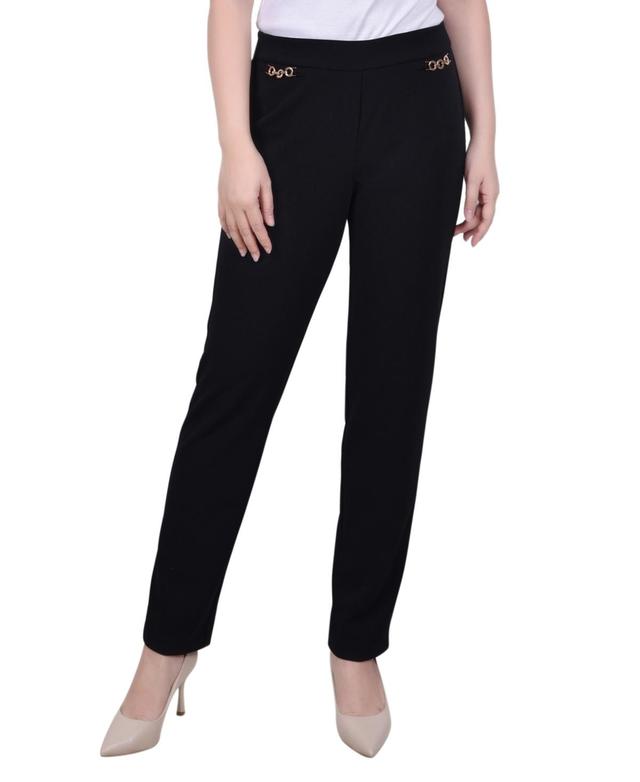 Ny Collection Womens Scuba Crepe Ankle Pants Product Image