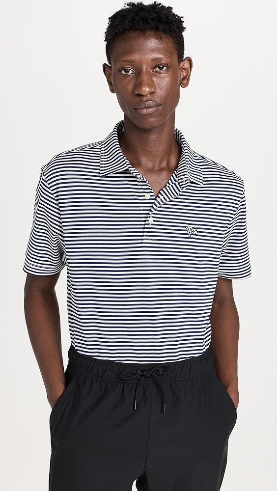 Quiet Golf Crest Striped Polo | Shopbop Product Image