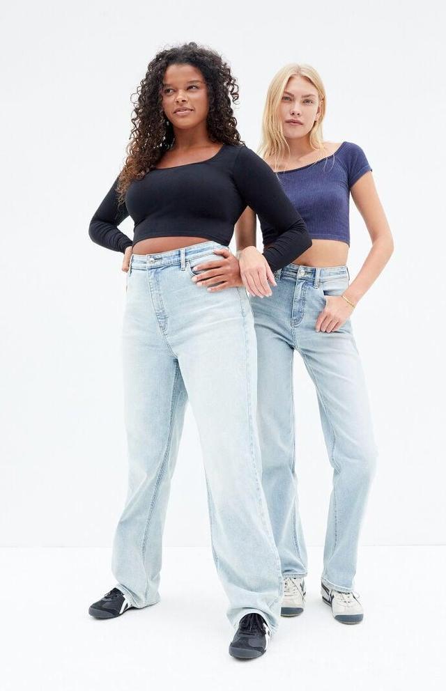 Women's Stretch Light Indigo Curve '90s Boyfriend Jeans Product Image