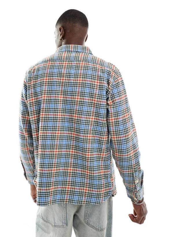 Levi's Jackson check flannel worker shirt in multi Product Image