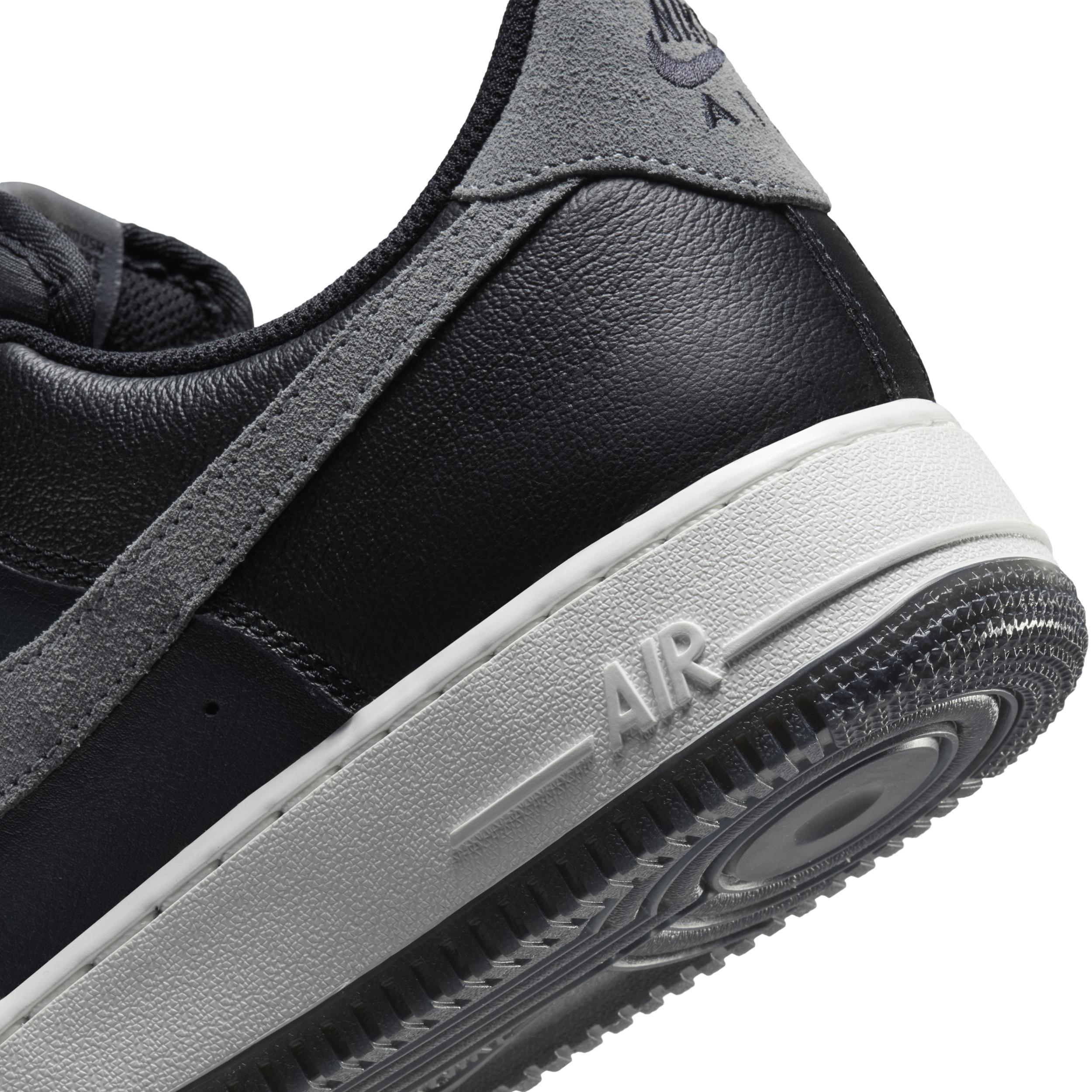 Nike Mens Nike Air Force 1 07 LV8 Remix - Mens Shoes Black/Smoke Grey Product Image