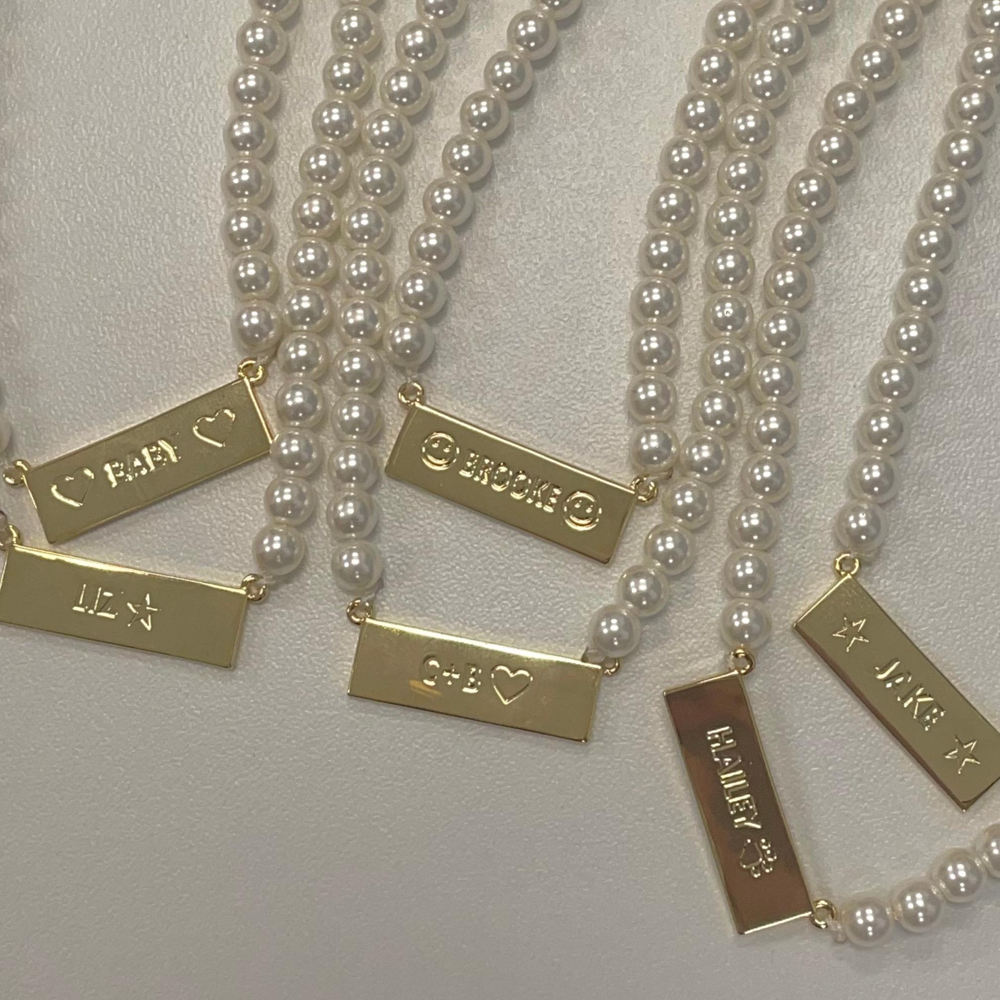 Custom/Personalized Pearl Necklace Product Image