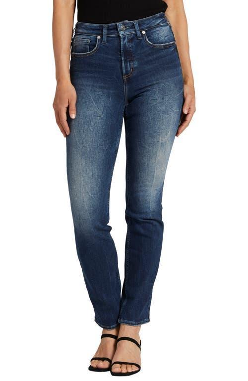 Silver Jeans Co. Infinite Fit High Waist Straight Leg Jeans Product Image