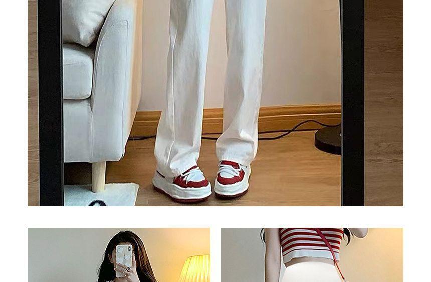 Maternity High Waist Wide Leg Jeans Product Image