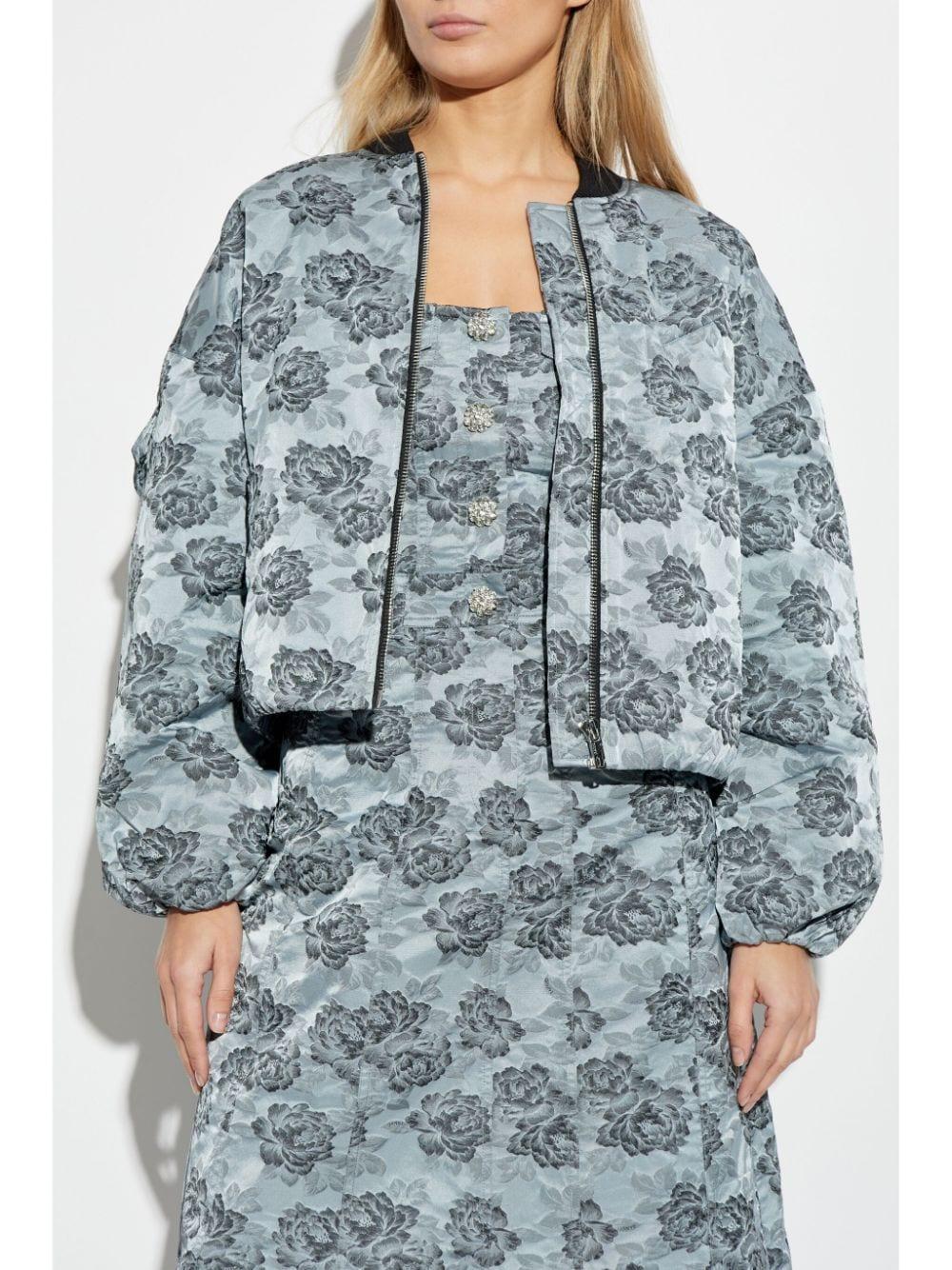 floral-pattern bomber jacket  Product Image