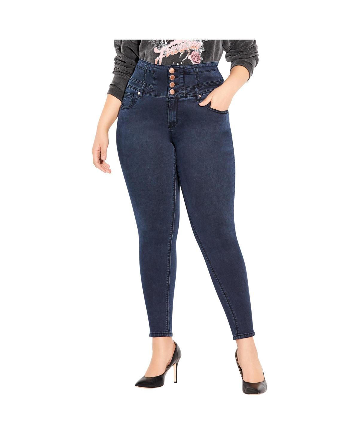 City Chic Womens Asha Short Skinny Jean Product Image