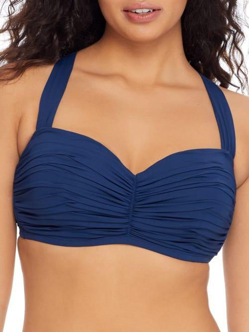 Rod Beattie Kore Shirred Bandeau Bikini Top Product Image