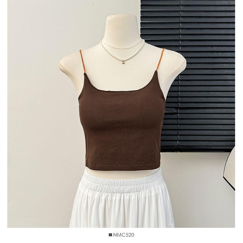 Back-Window Colorblock Camisole Top in 6 Colors Product Image