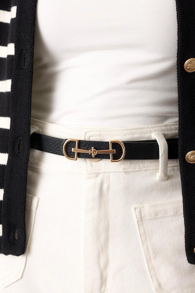 Endless Charm Black Textured Belt Product Image