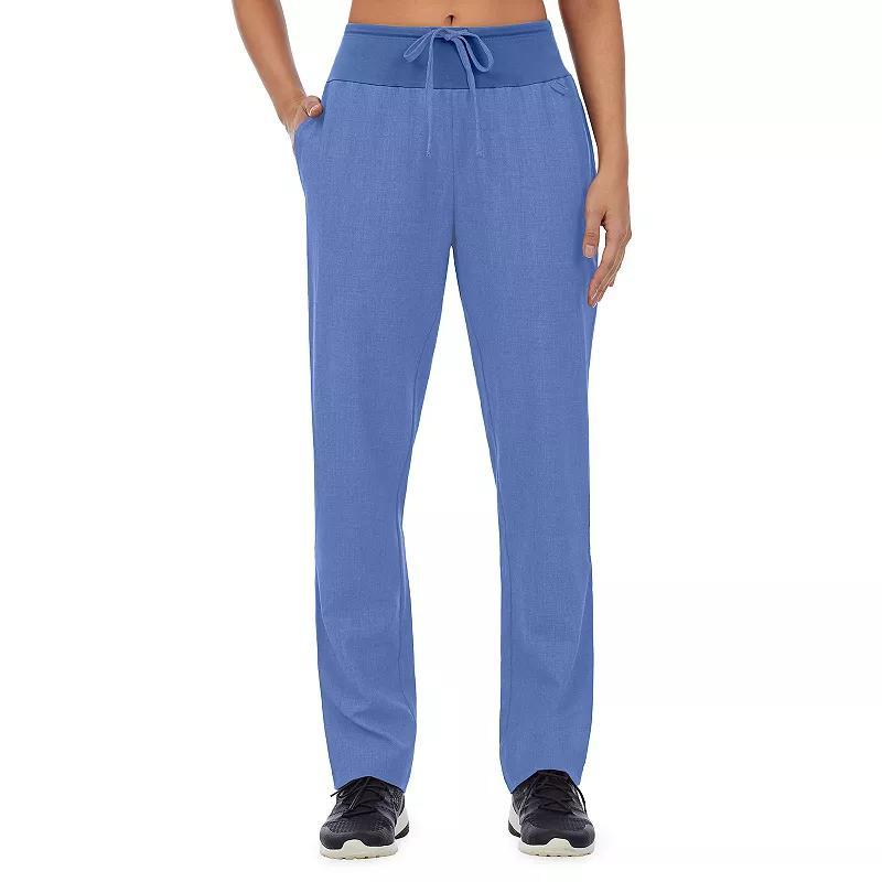 Womens Cuddl Duds Scrubs Classic Pants Ceil Grey Product Image