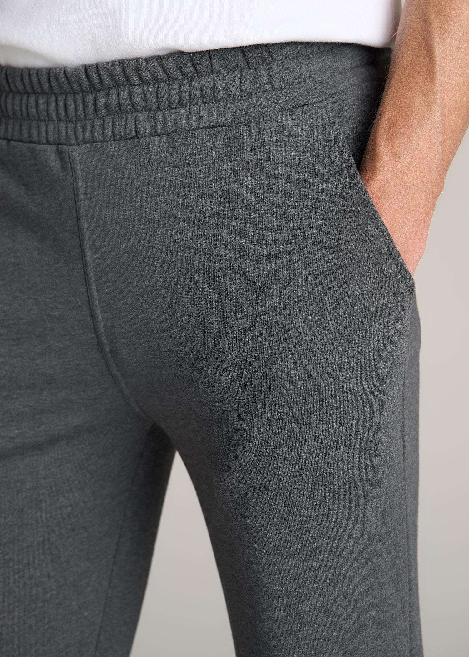 Wearever French Terry Sweatpants for Tall Men in Charcoal Mix Male Product Image