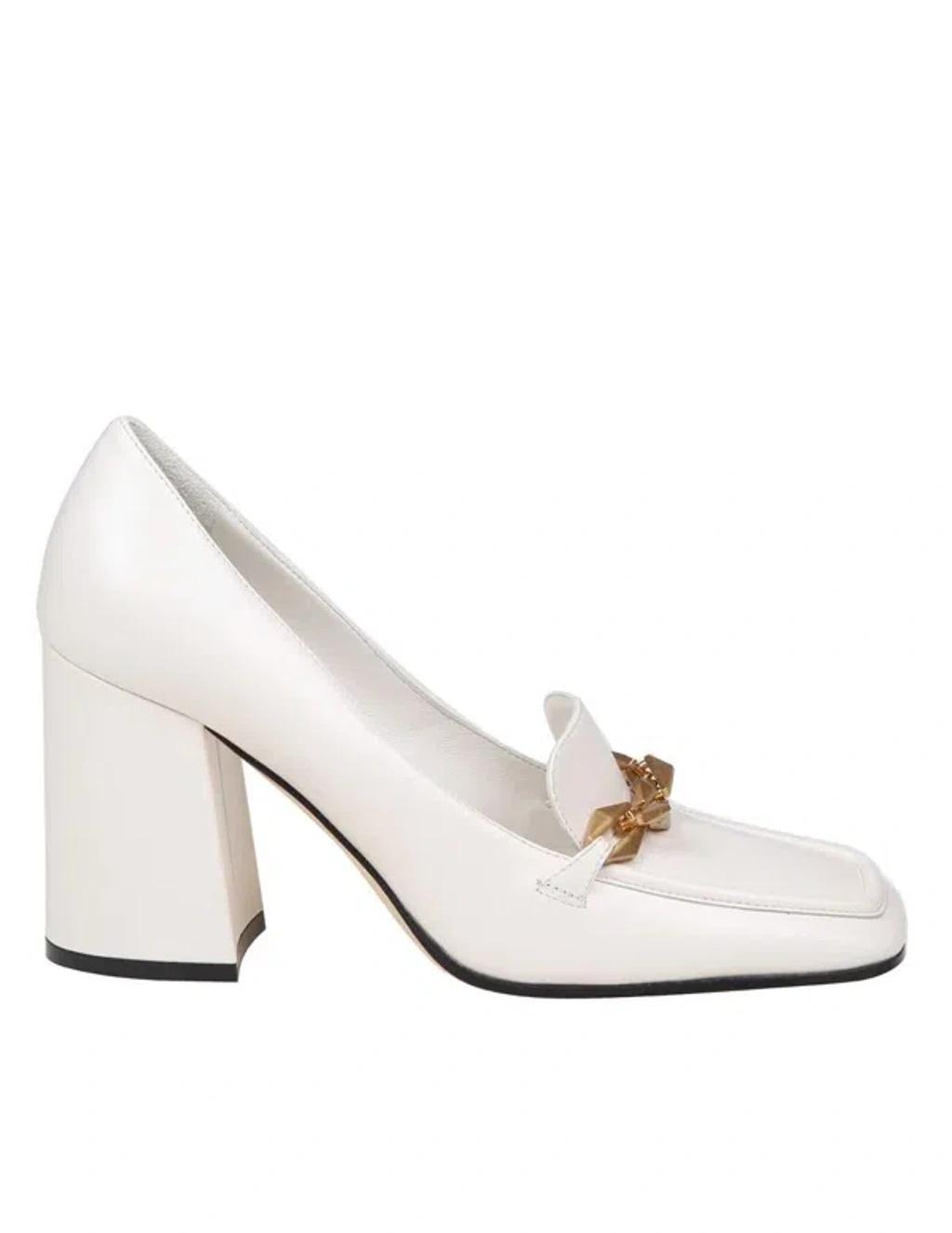 Leather Pumps In White product image