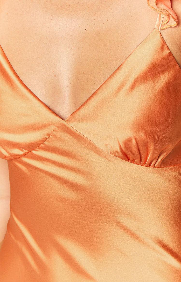 Wendy Orange Maxi Dress Product Image