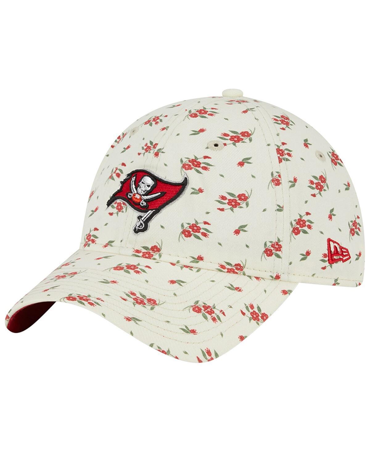 Mens New Era Cream Tampa Bay Buccaneers Bloom 9TWENTY Adjustable Hat Product Image